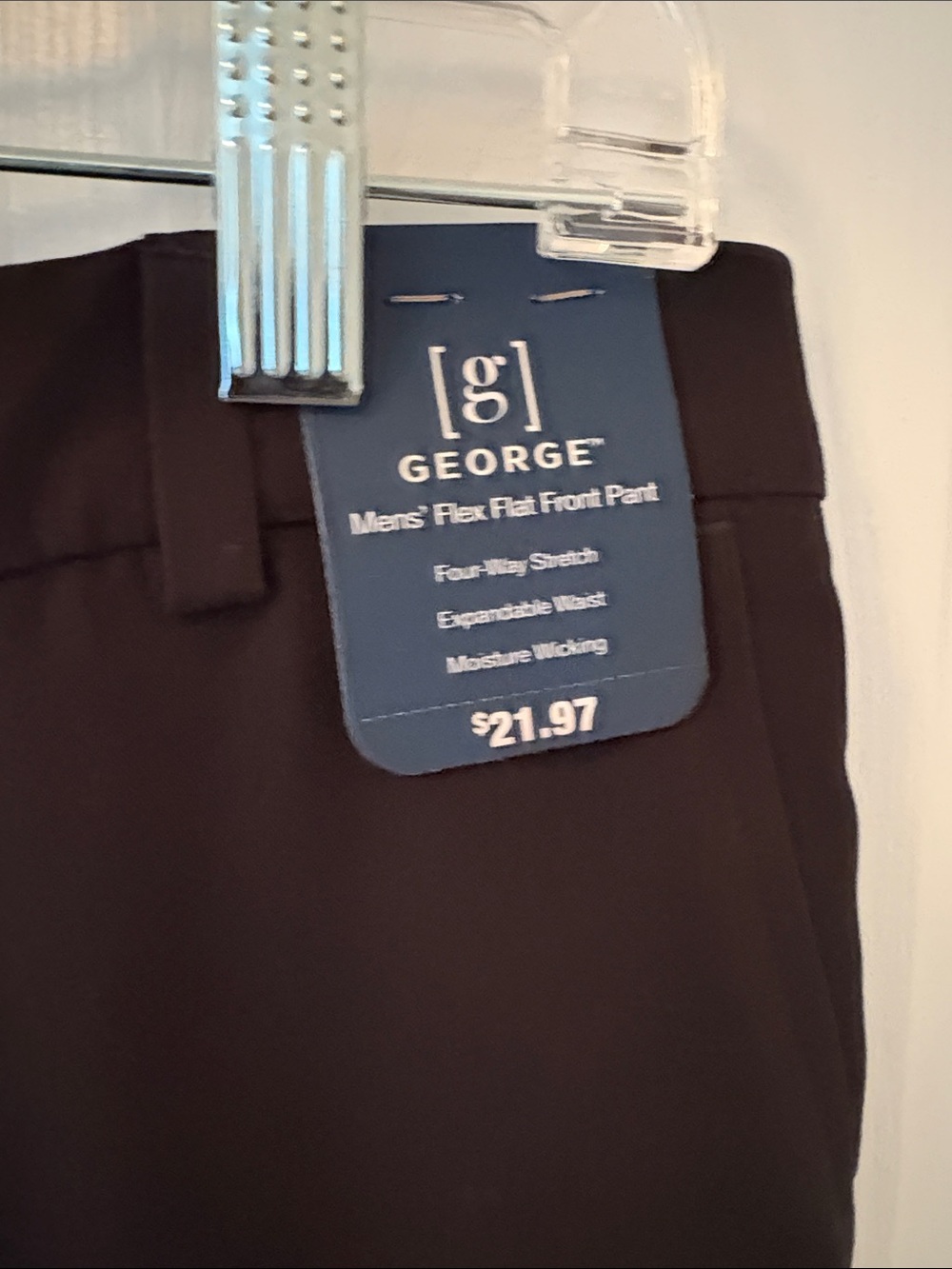 George Black Straight Leg Dress Pants size 32x30